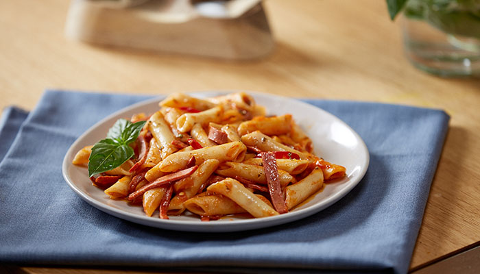 Penne Arrabbiata With Beef Pepperoni